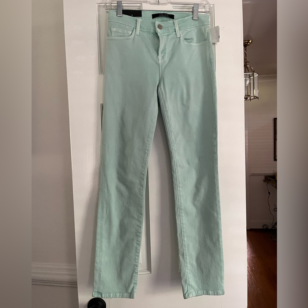 J Brand Photo Ready-Ultra Slimming Jeans-Sea Green-Vintage.  NWT